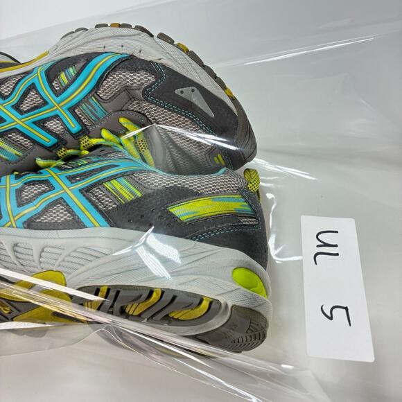 Asics Gel Venture 5 Gray Teal Trail Running Shoes Sneakers T5N8N Womens Size 9.5 - Picture 10 of 10